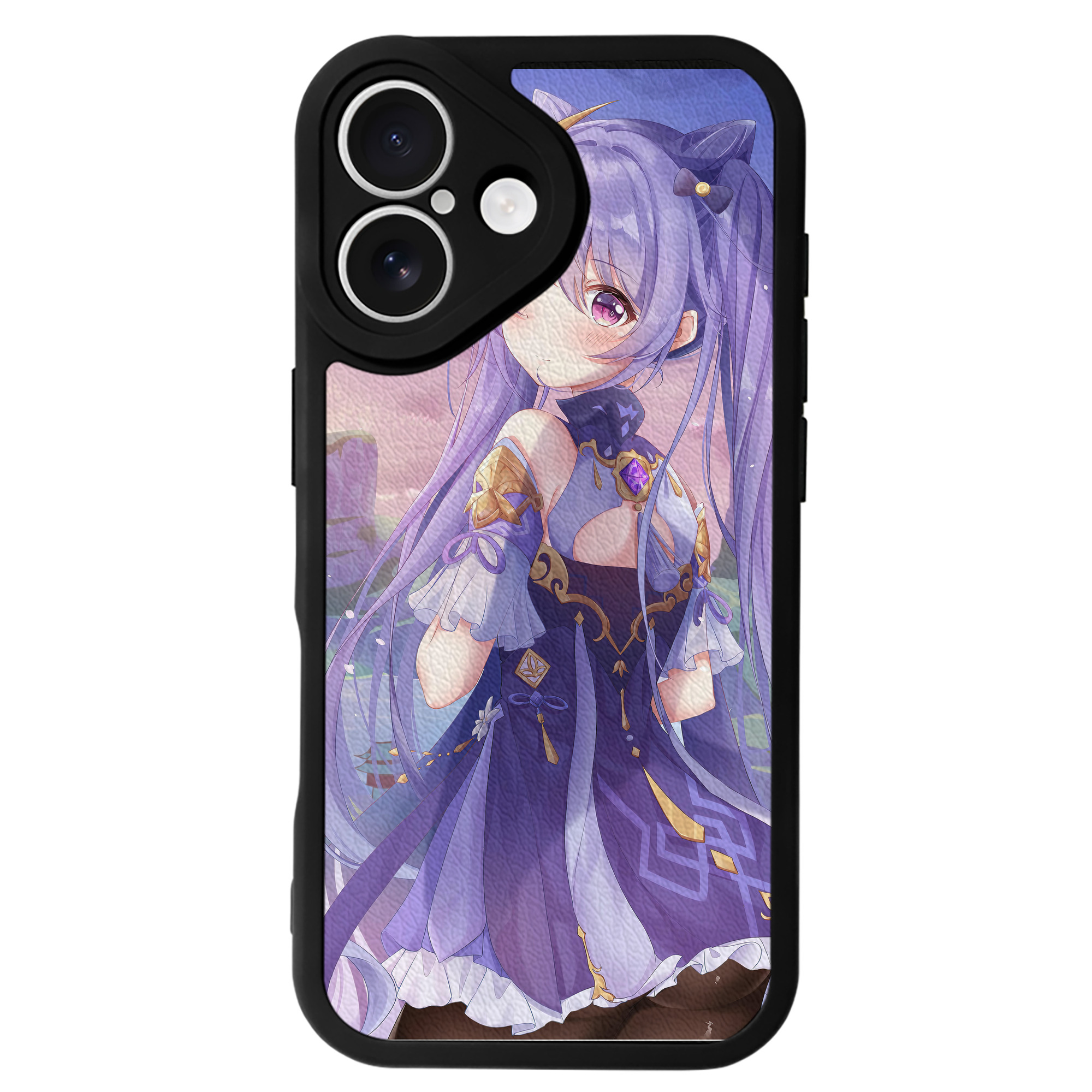 げんし神 genshin 【iPhone 16シリーズ対応】シリコンスマホケース（レザー調） 材質：シリコン